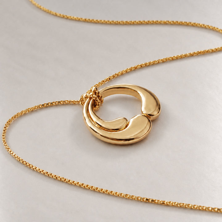 WAVE NECKLACE IN GOLD