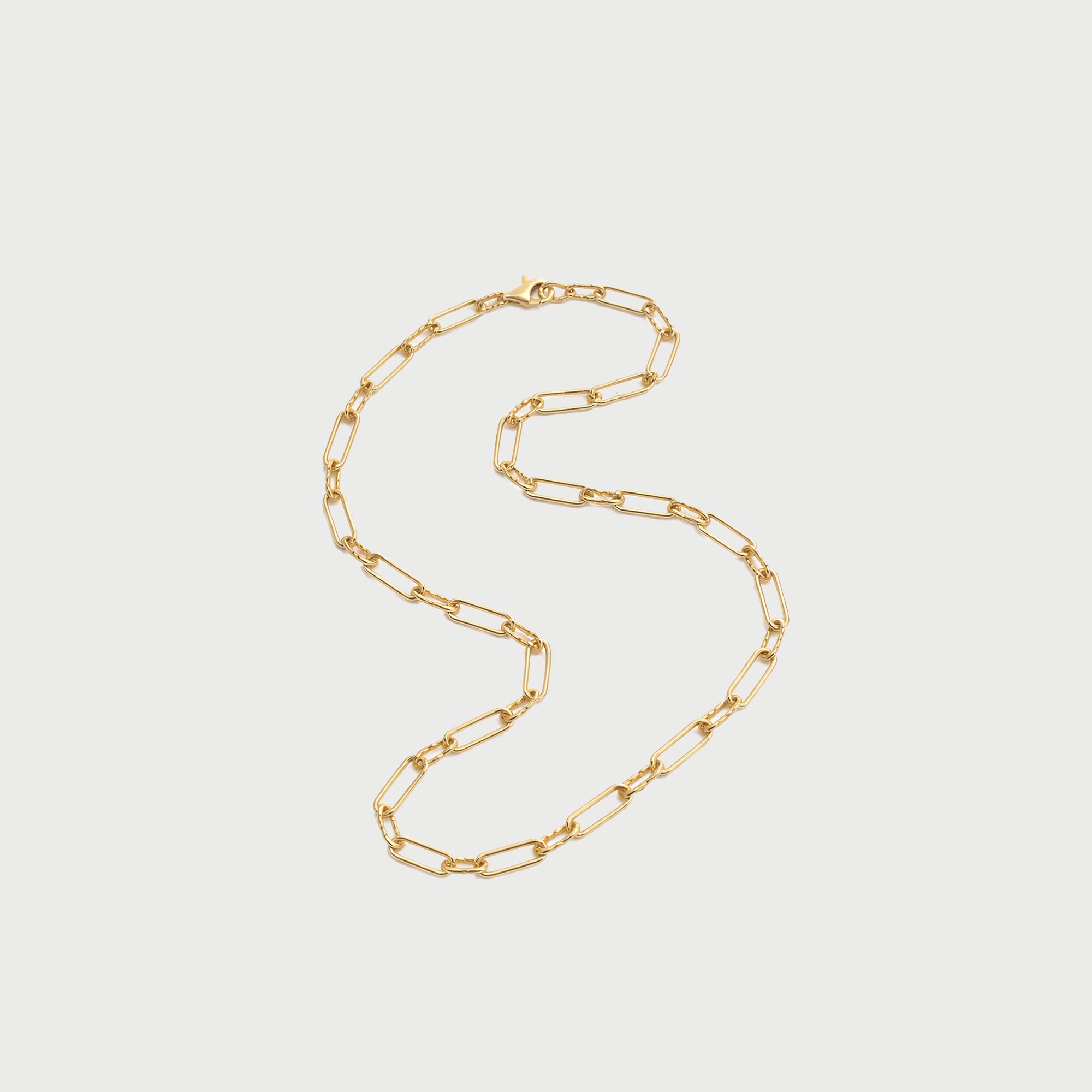 Molten Link Chain Necklace In Gold