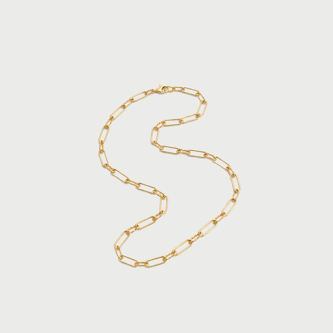 Molten Link Chain Necklace In Gold