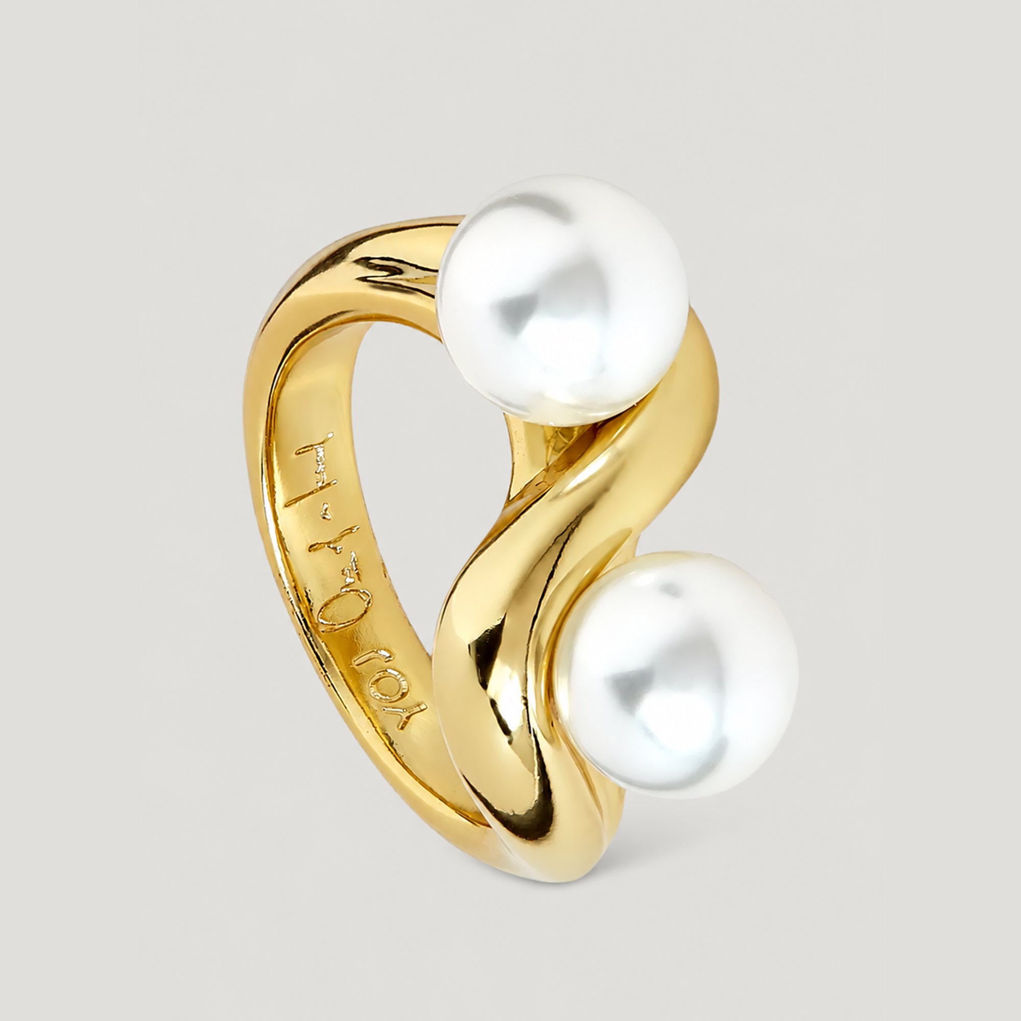 PEARL PALERMO RING IN GOLD