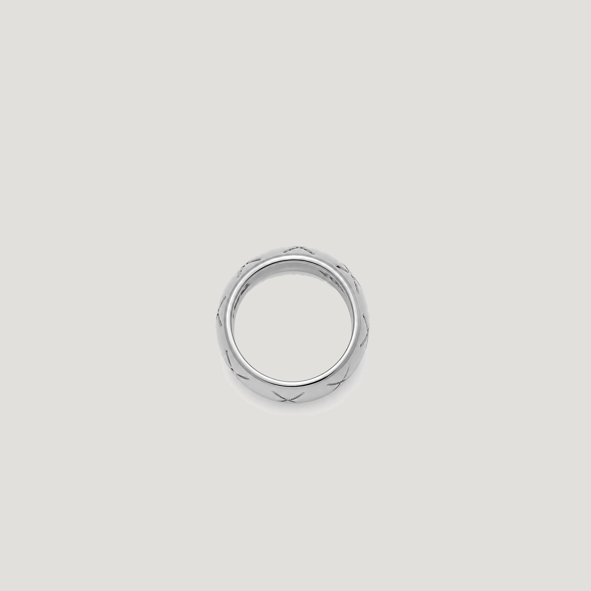 EX BAND RING IN SILVER
