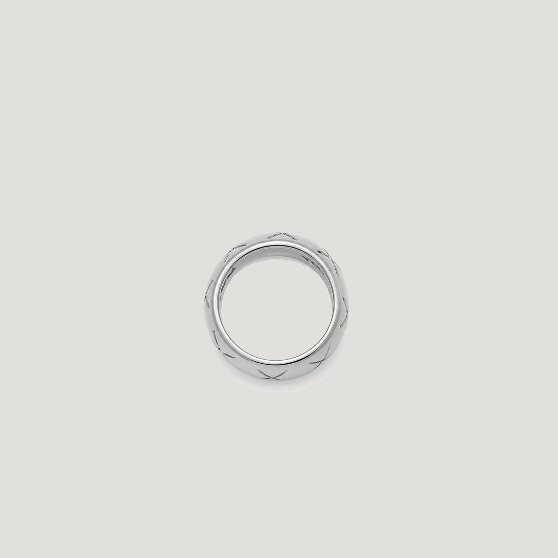 EX BAND RING IN SILVER