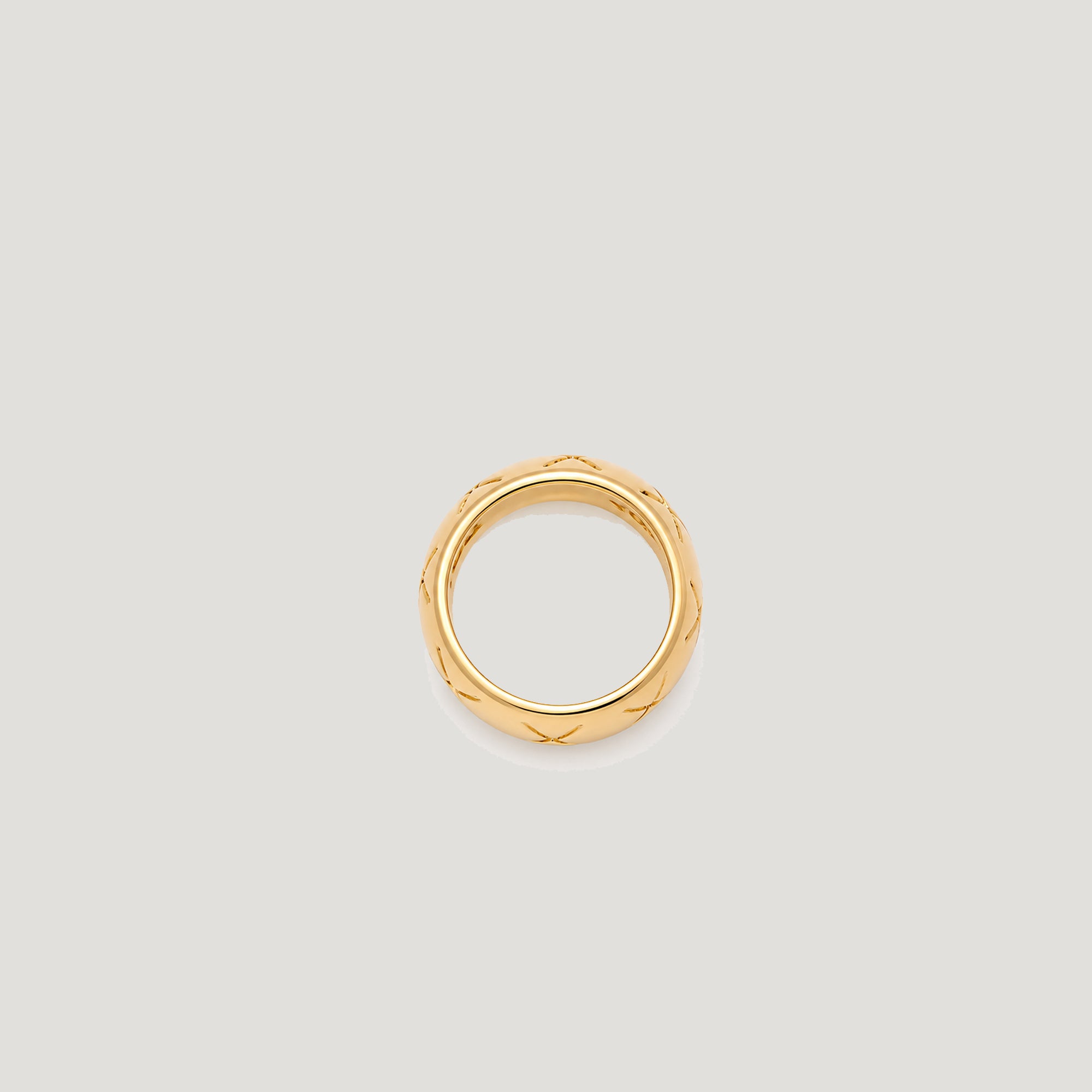 EX BAND RING IN GOLD