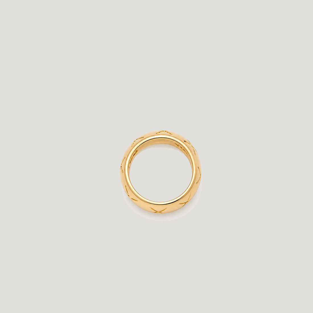 EX BAND RING IN GOLD