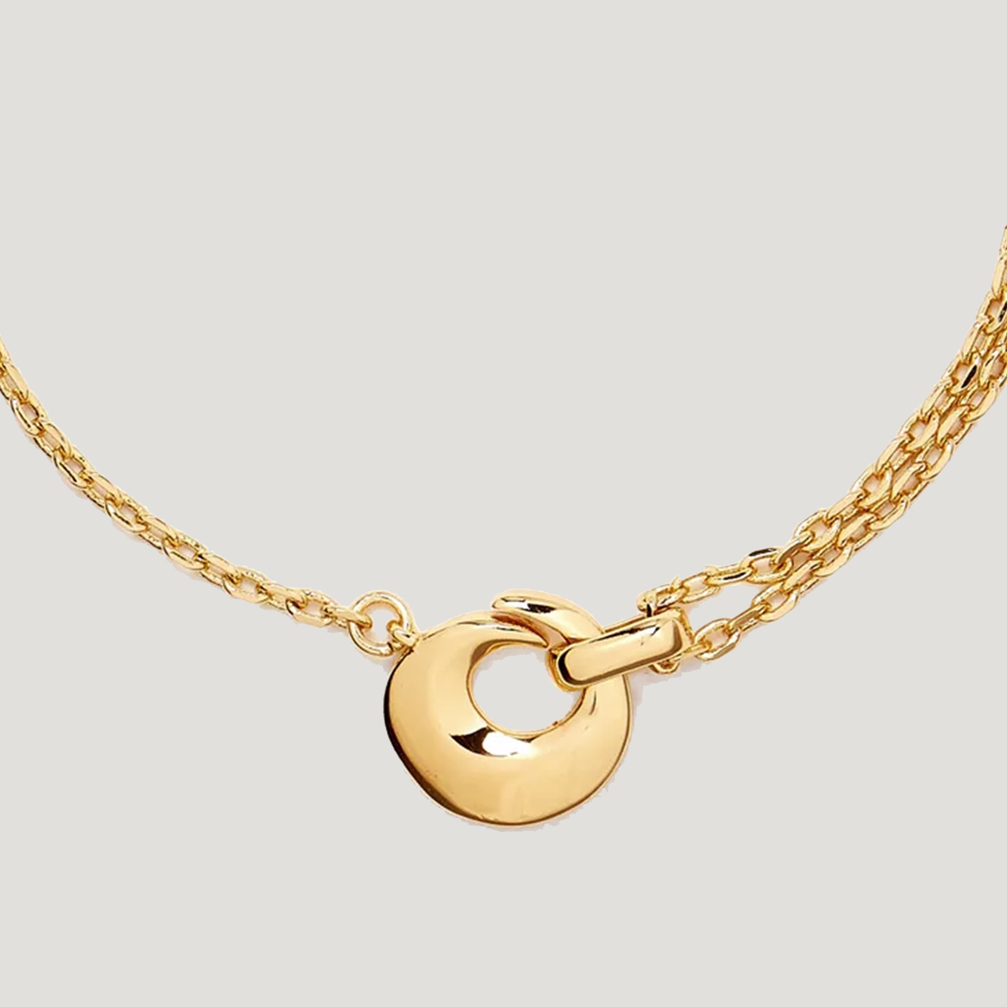 Infinity Necklace in Mix Chains in Gold