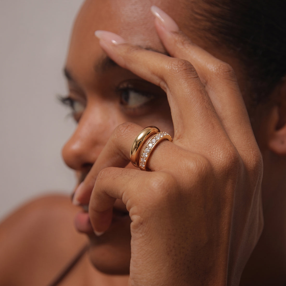 Dante Pave Ring in Gold
