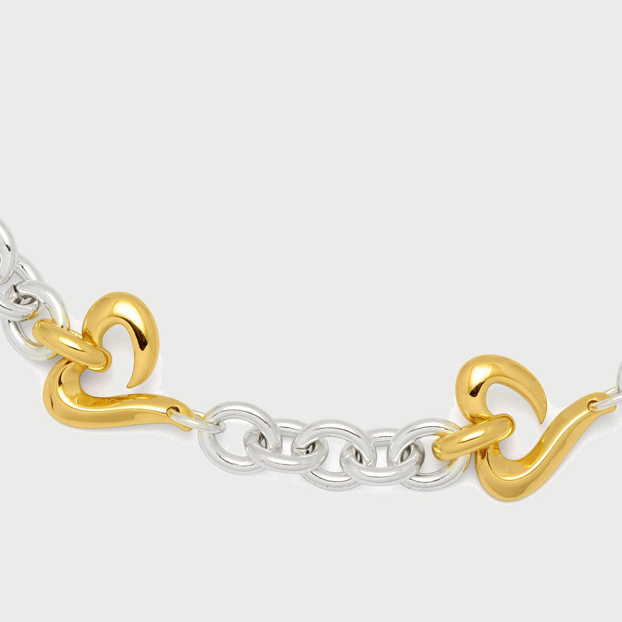 LOFF MIX METAL MAXI NECKALCE IN TWO TONE