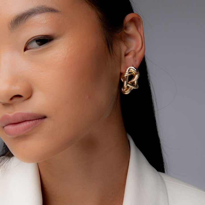 Kalno Maxi Stud Earrings in Gold