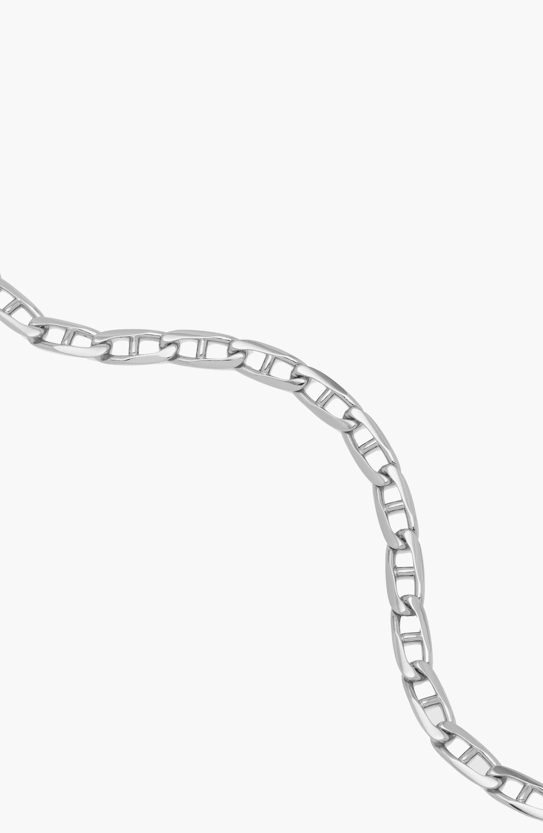 Figaro Cut Chain In Silver