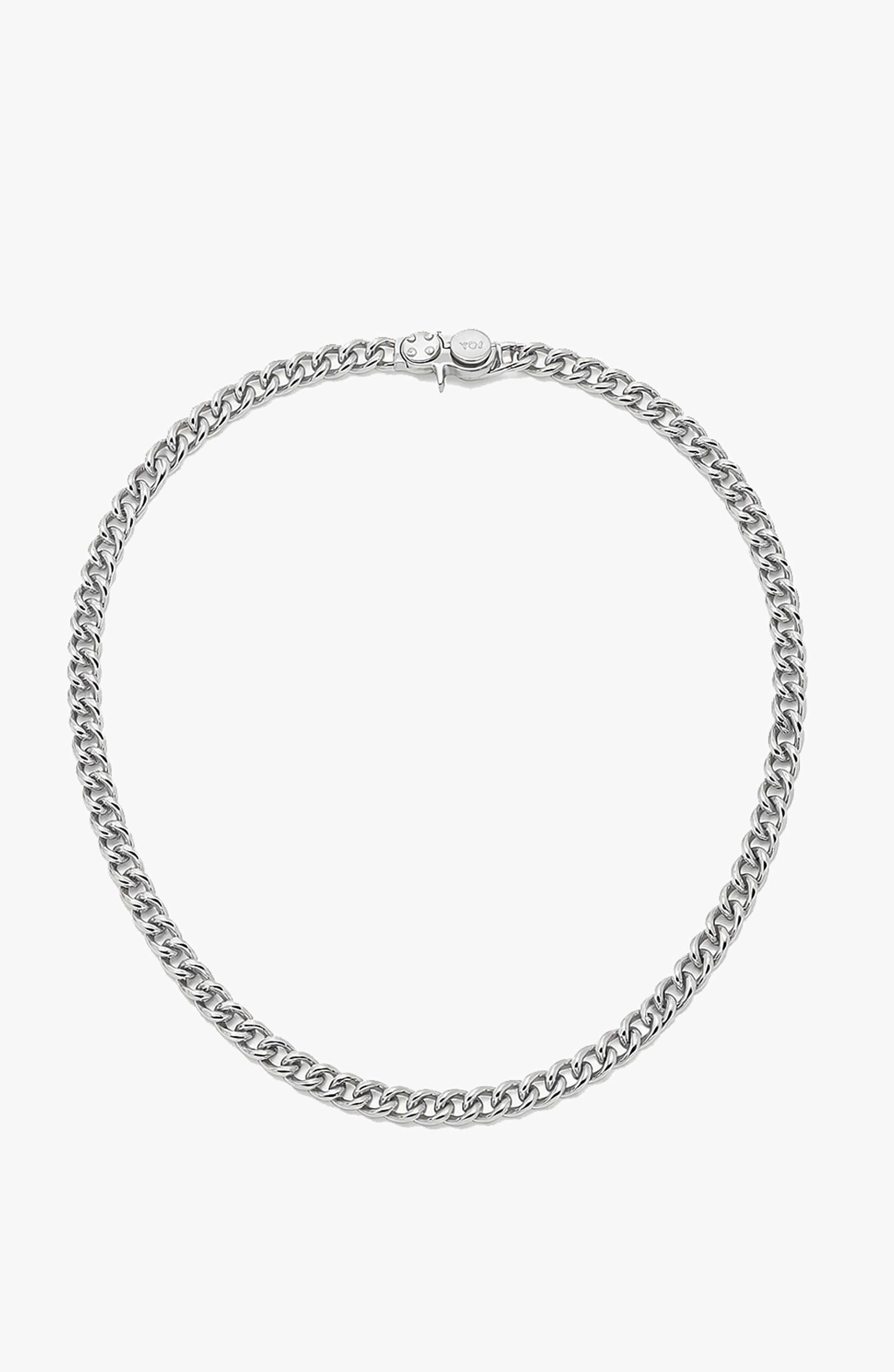 FORGE CURB CHAIN NECKLACE  IN SILVER