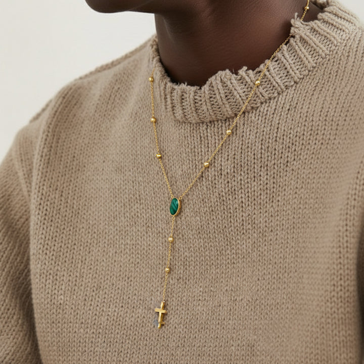 ROSARY NECKLACE IN GOLD