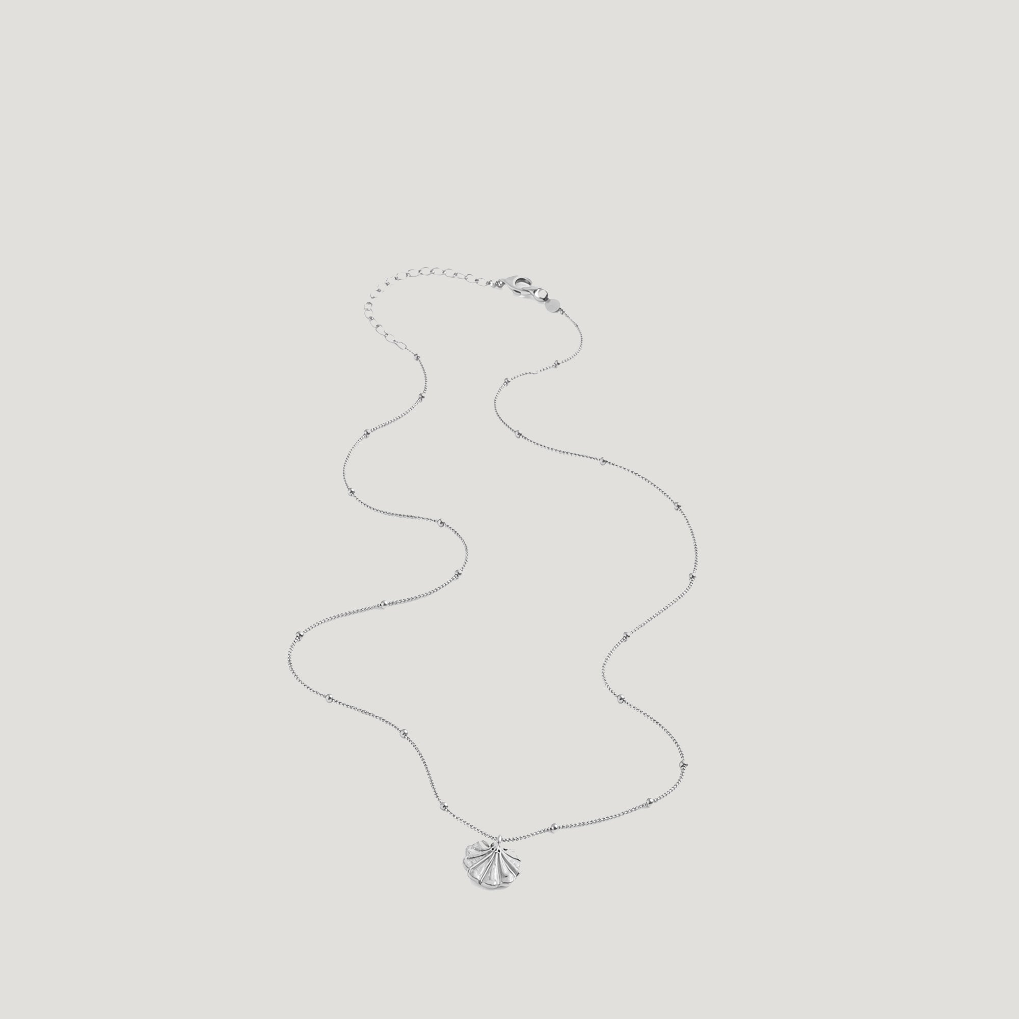 Stella Beaded Choker Necklace in Silver