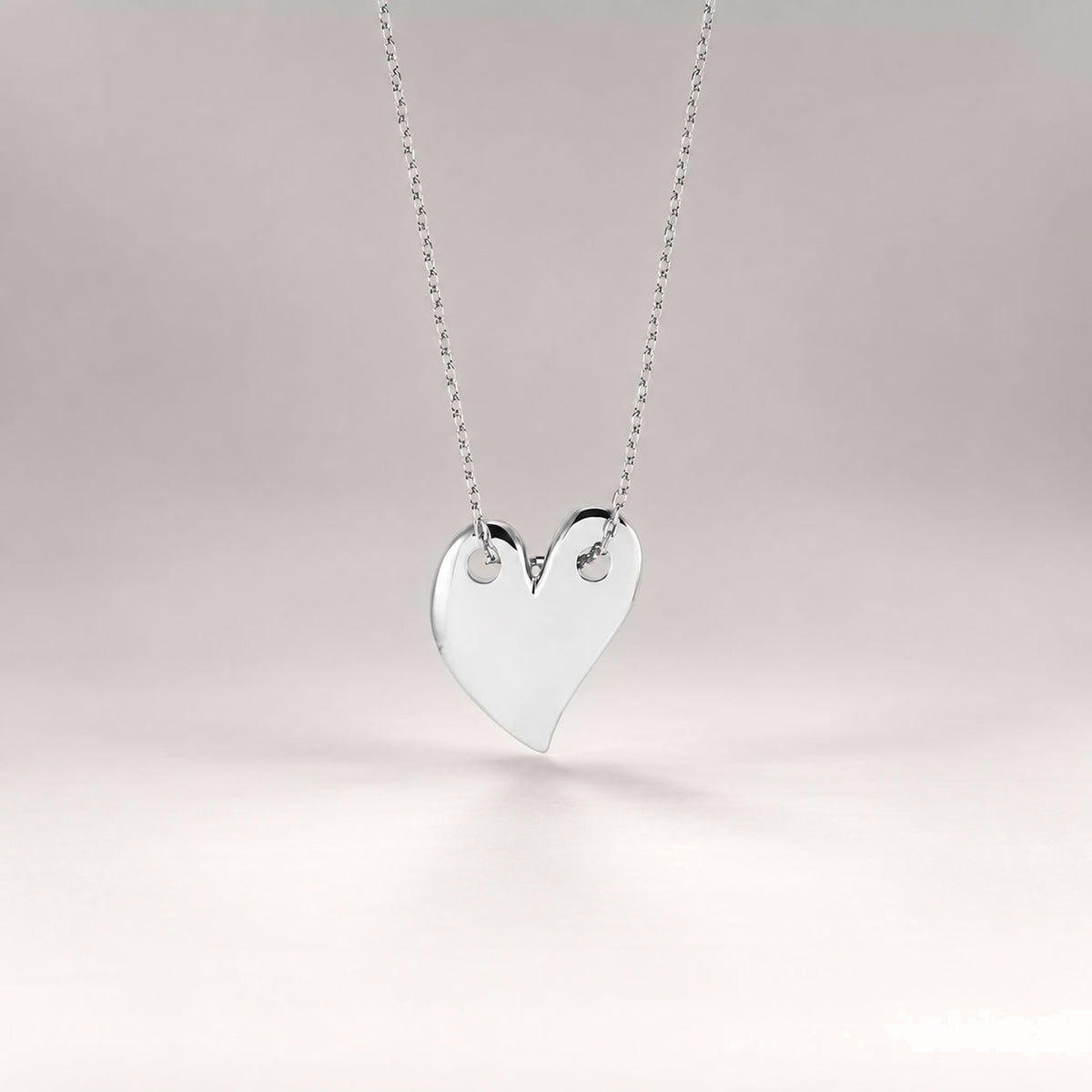 Loff Maxi Heart Necklace in Silver