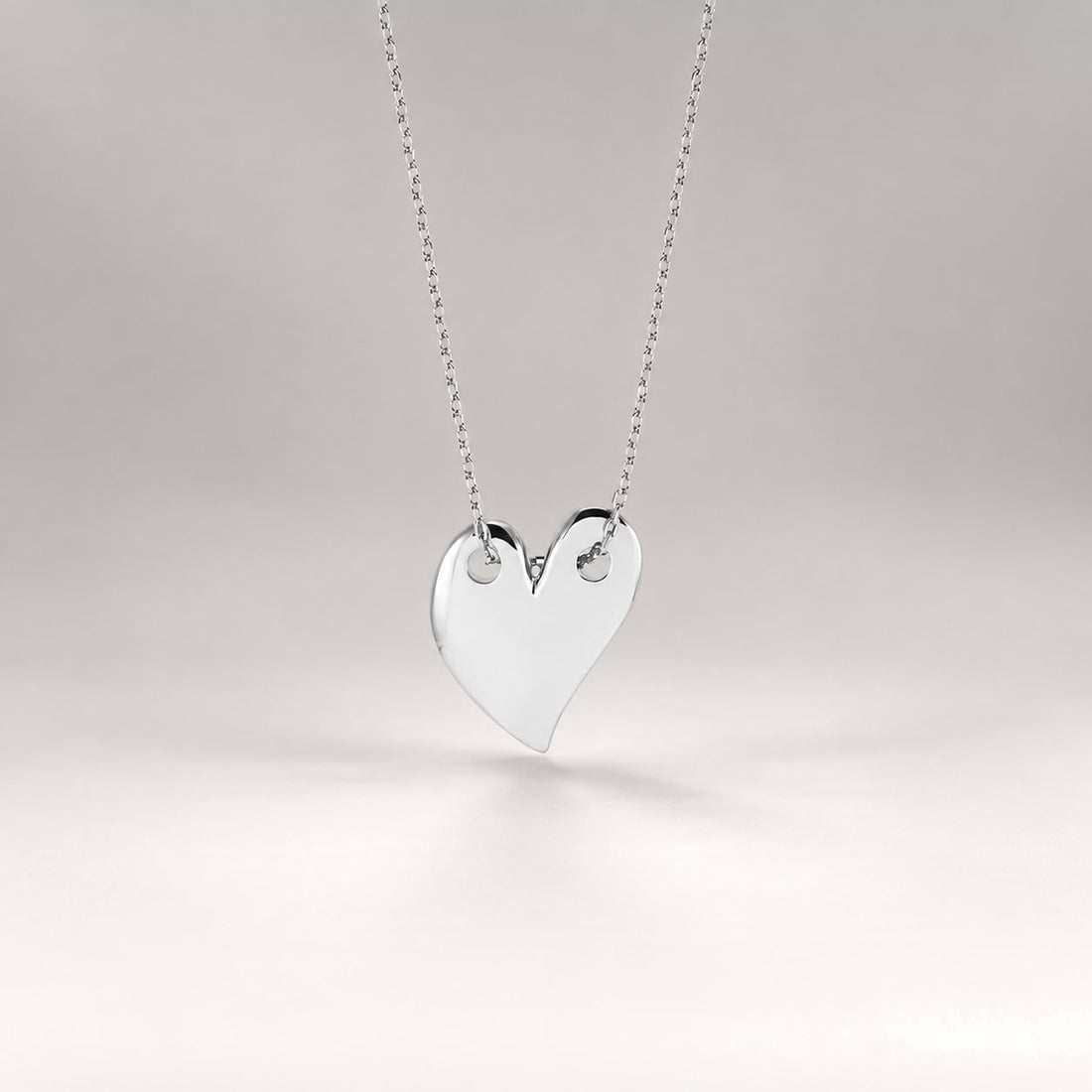 Loff Maxi Heart Necklace in Silver