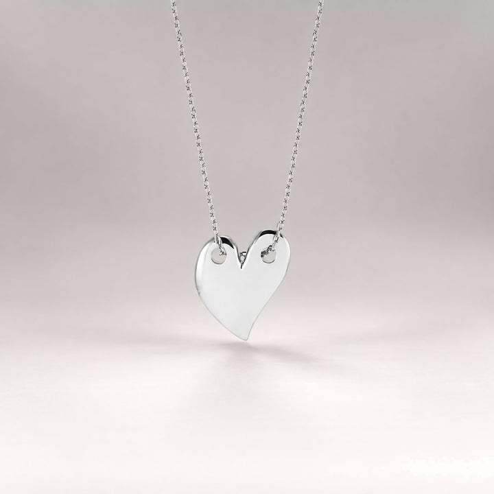 Loff Maxi Heart Necklace in Silver