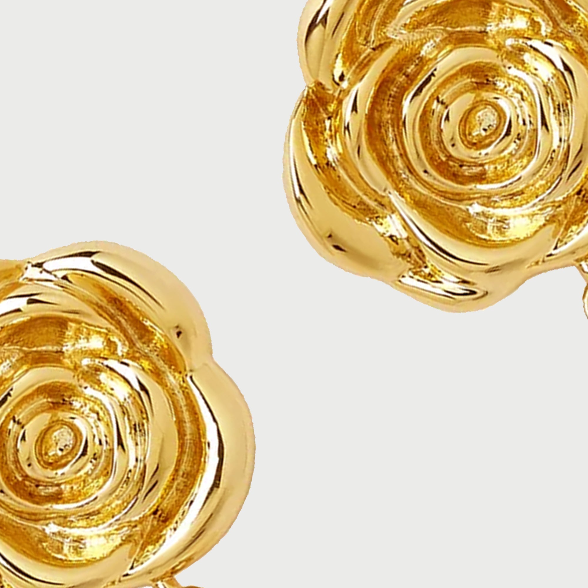 ROSE PEARL DROP EARRINGS IN GOLD & PEARLS