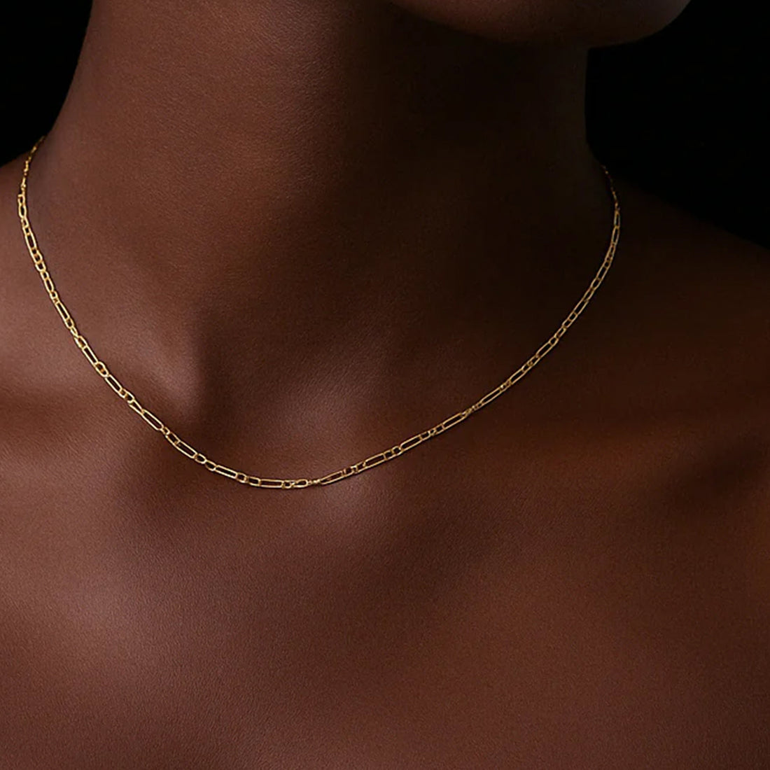 FIGARO MIDI CHOKER NECKLACE IN GOLD