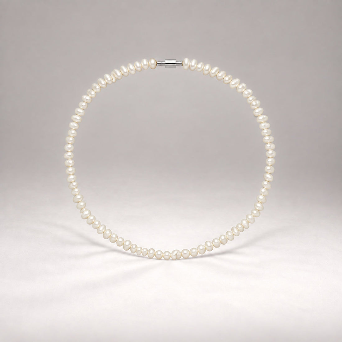 Palermo Pearl Necklace in Silver