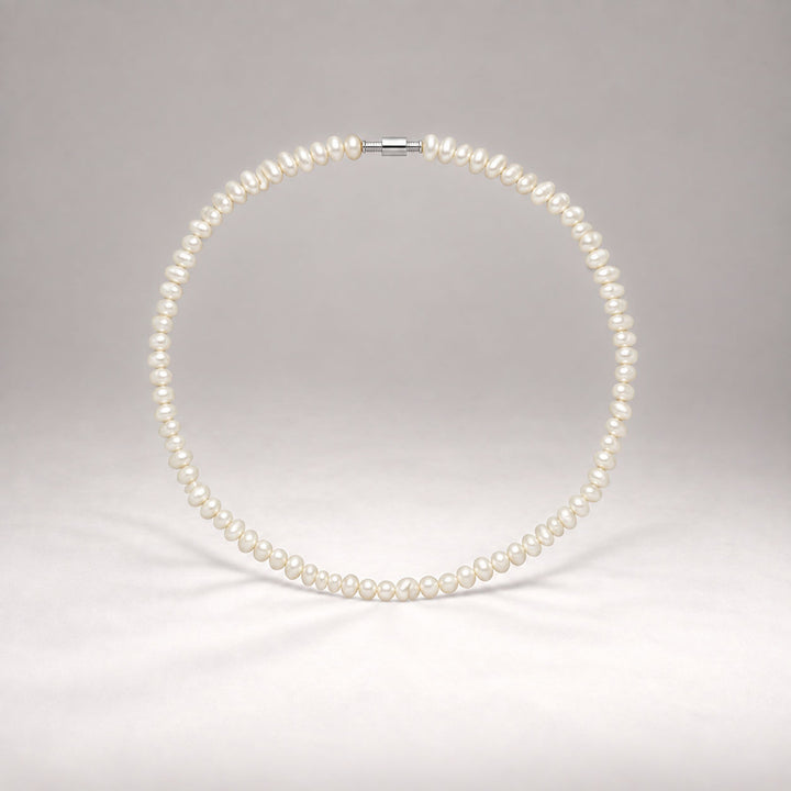 Palermo Pearl Necklace in Silver