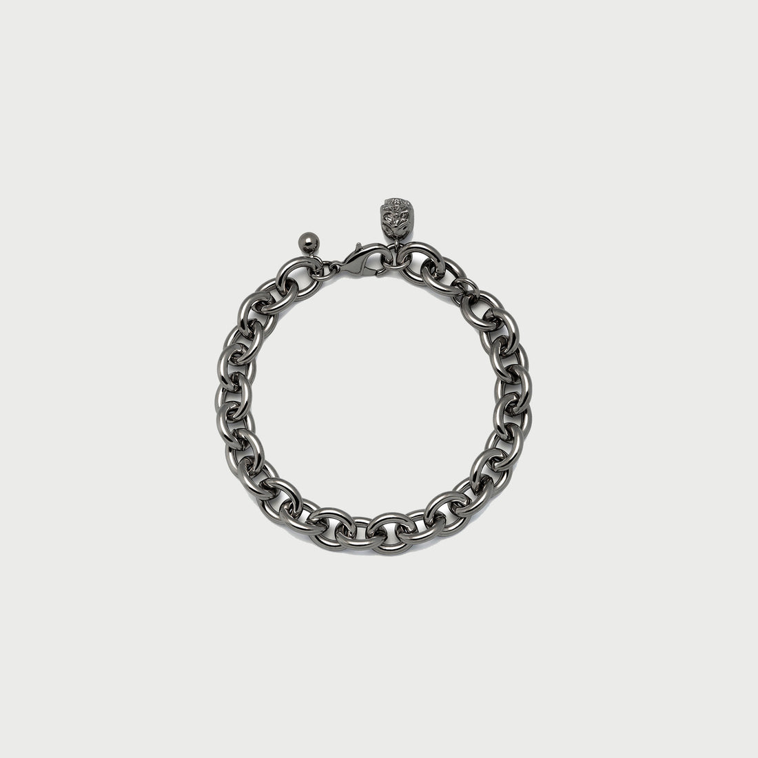 Scream Curb Bracelet in Gunmetal