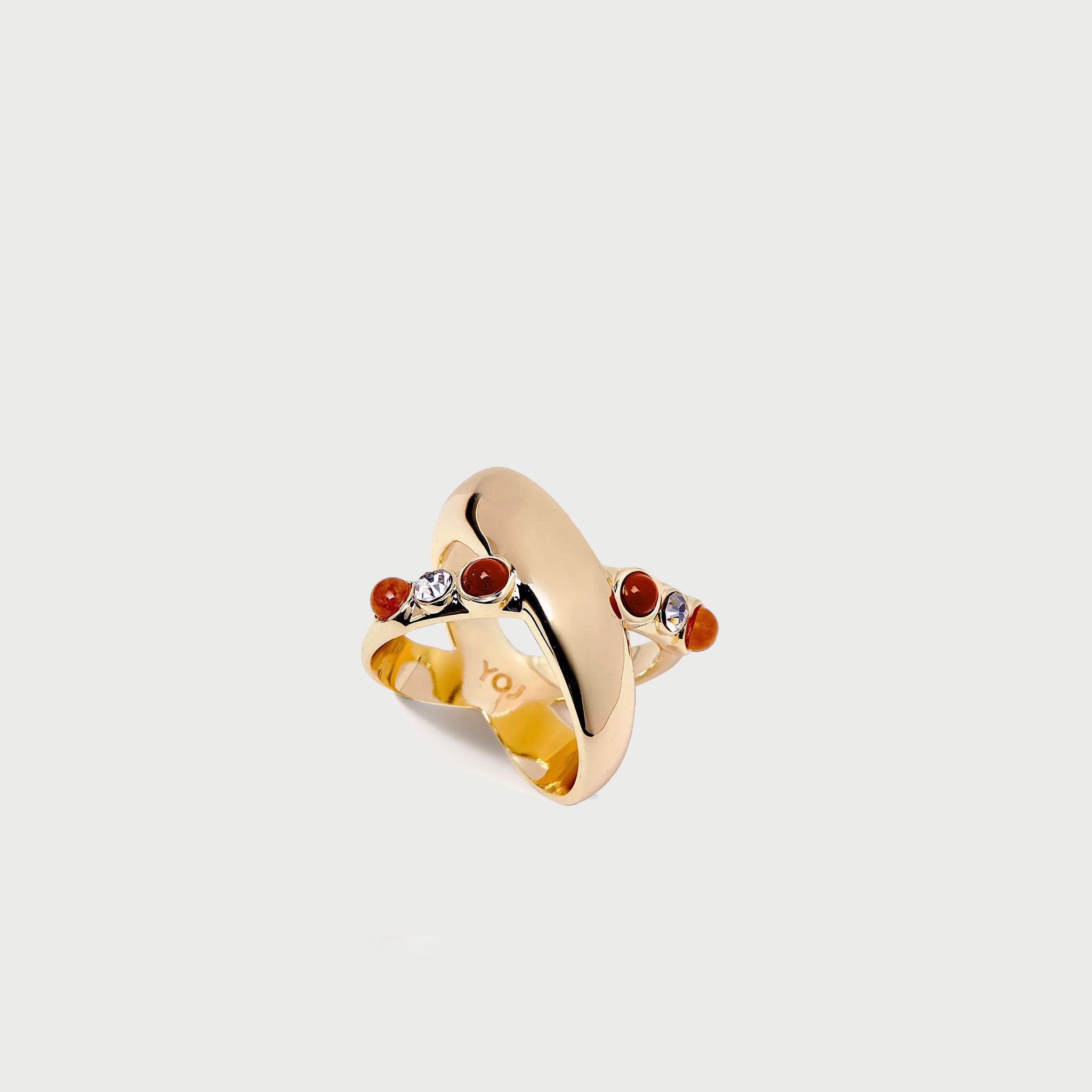 Arelo Stone Constellation Ring in Gold