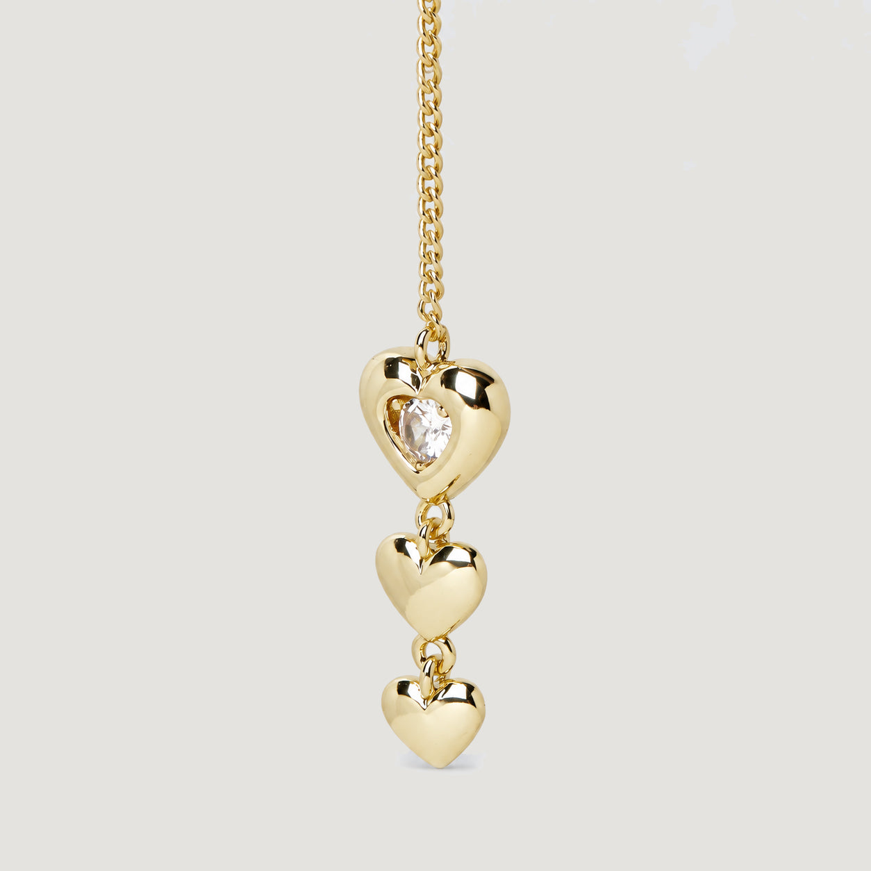 AFELLO LARIAT NECKLACE IN GOLD & CRYSTALS
