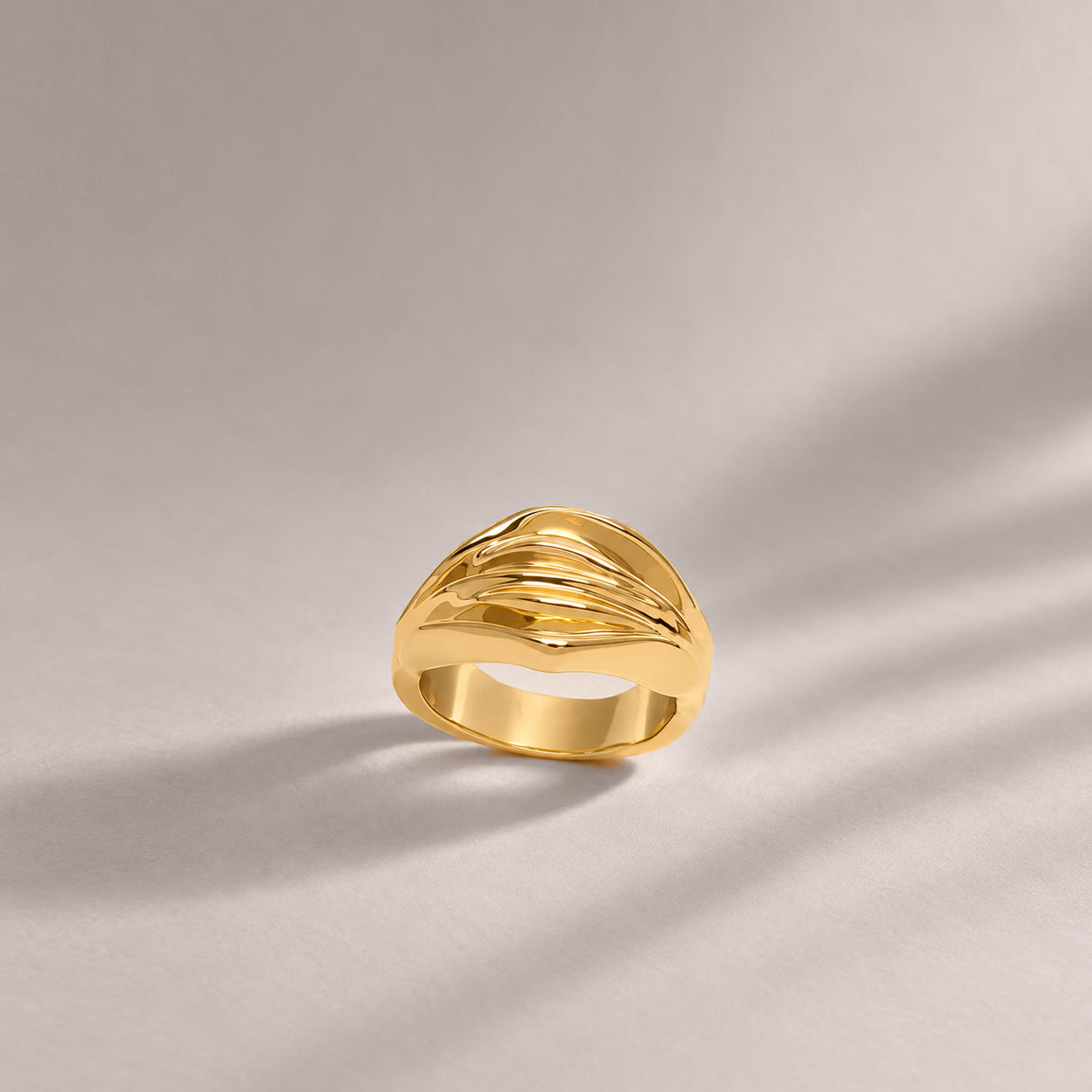 Veva Skinni Ring in Gold