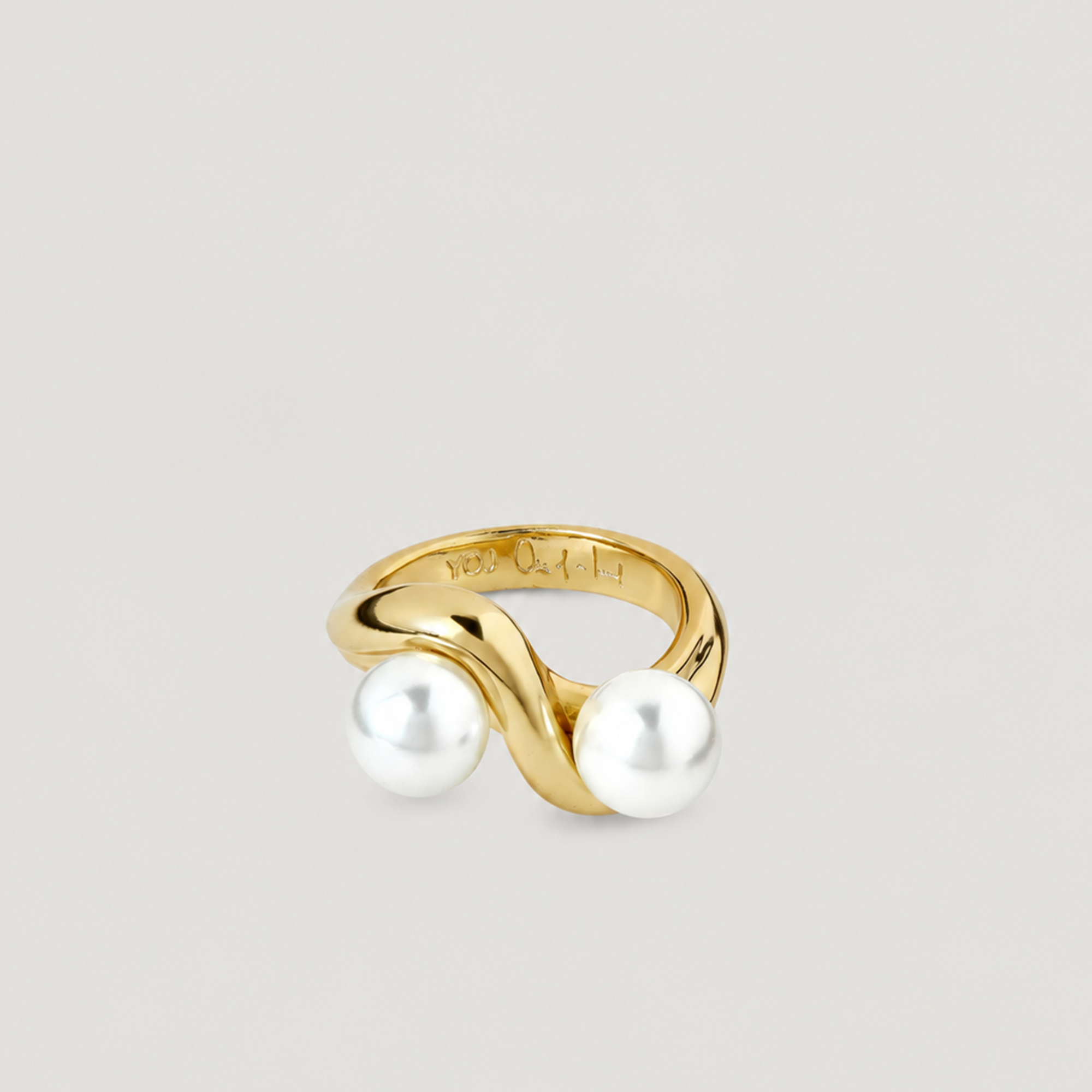 PEARL PALERMO RING IN GOLD