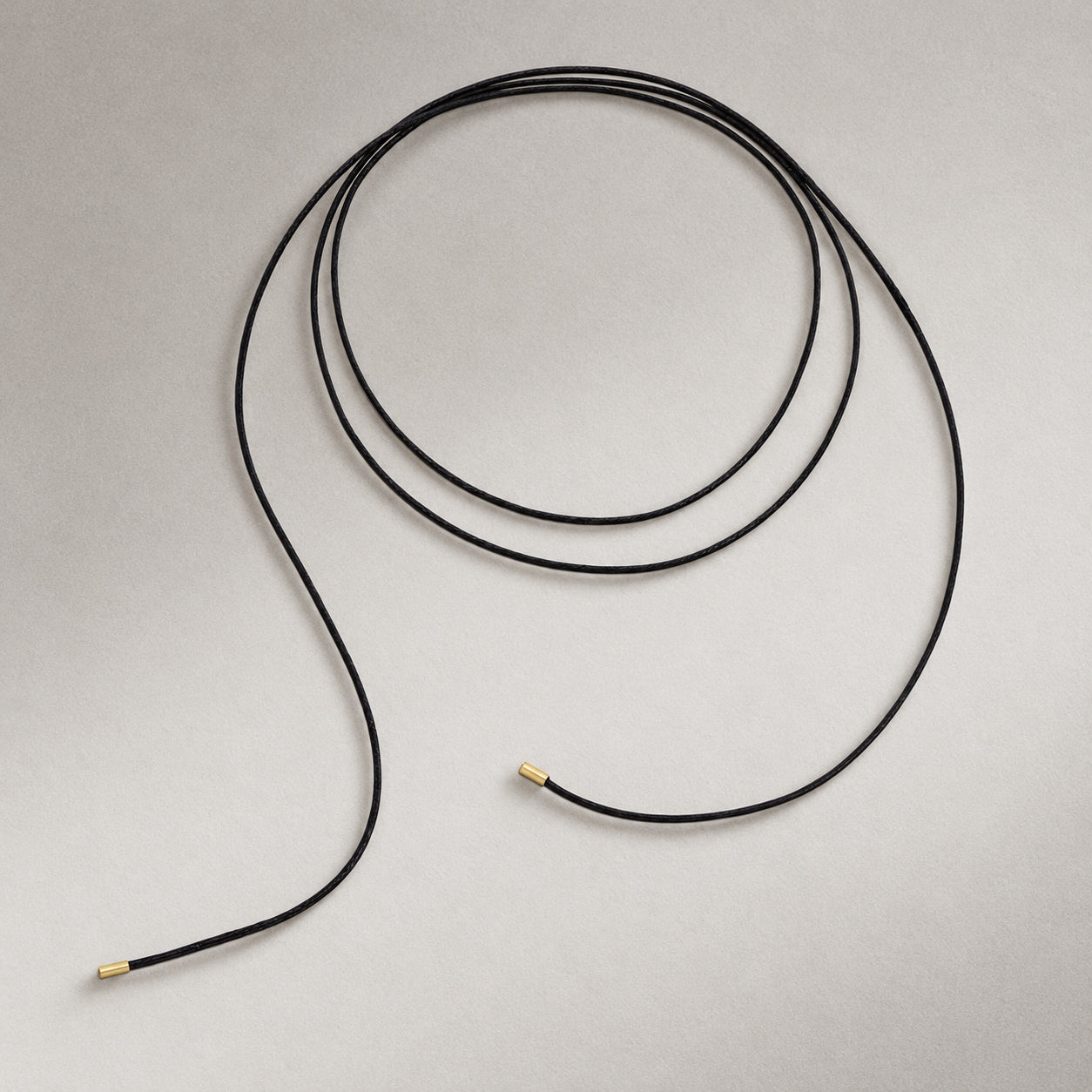 Cord String Necklace in Gold