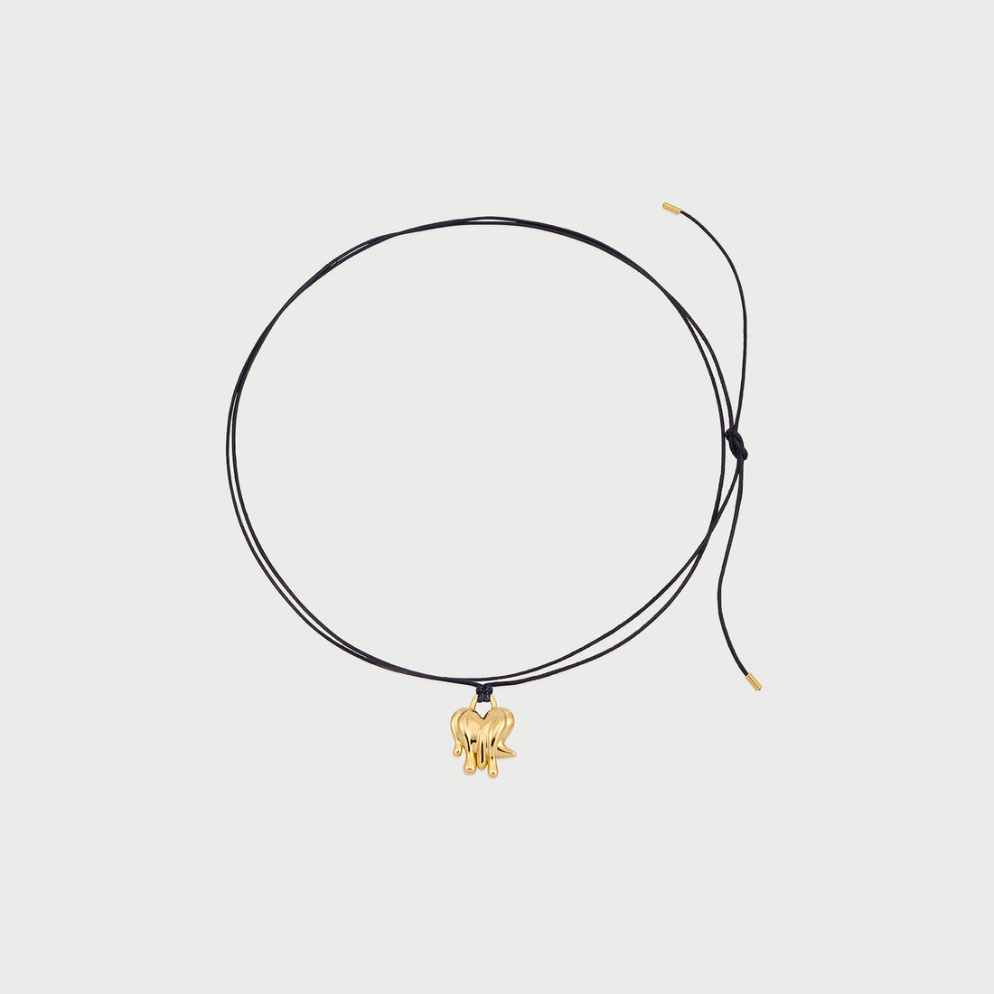 Loff Mini Cord Necklace in Gold and Black