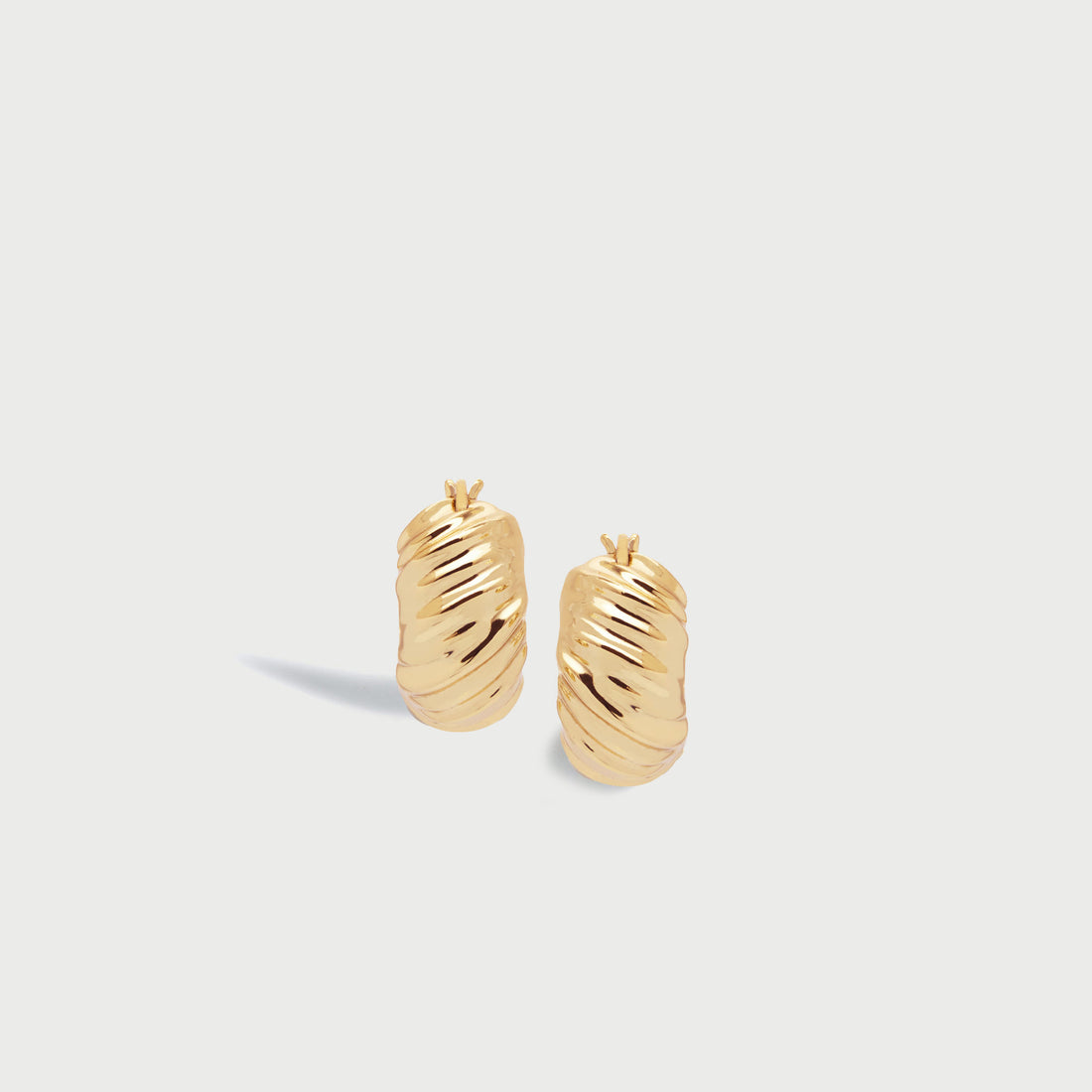 Kola Mini Chubby Hoop Earrings in Gold