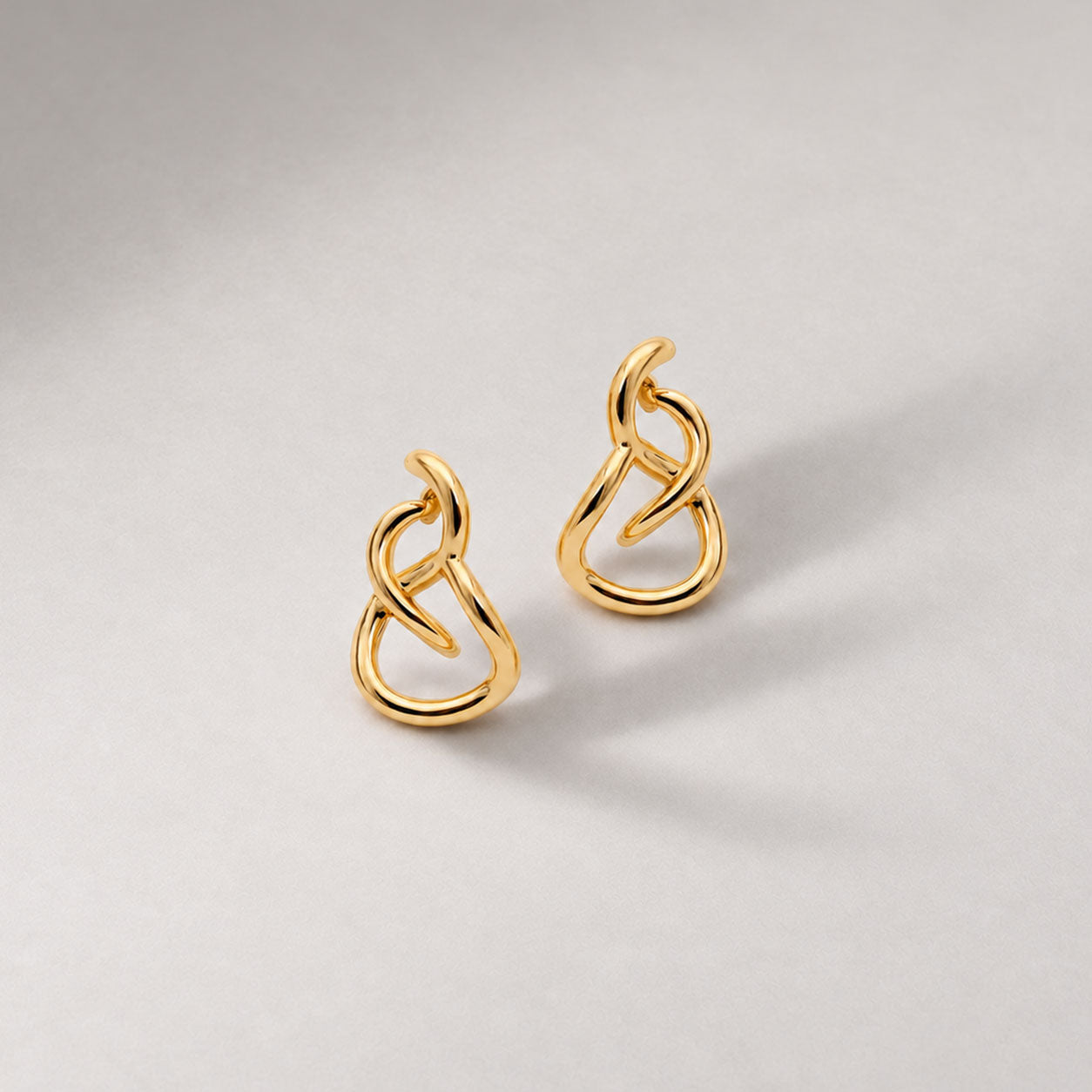 Aura Loop Earrings in Gold