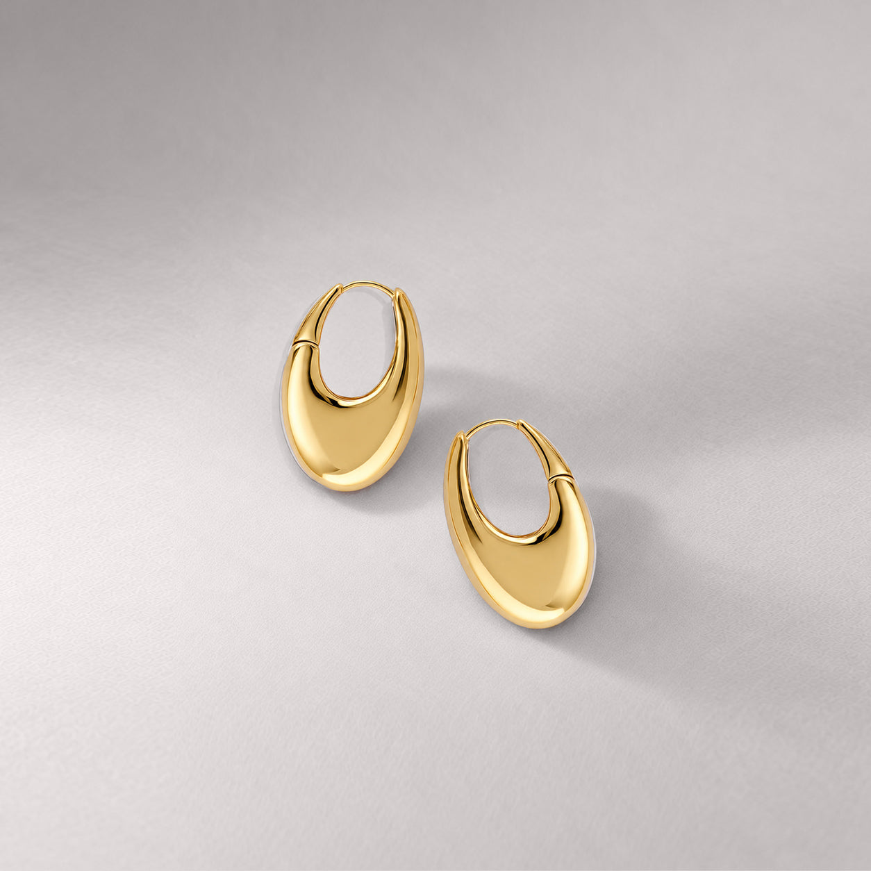 Eclipse Midi Hoops in Gold