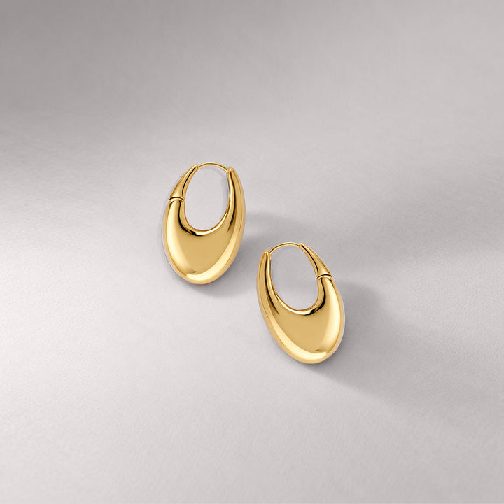 Eclipse Midi Hoops in Gold