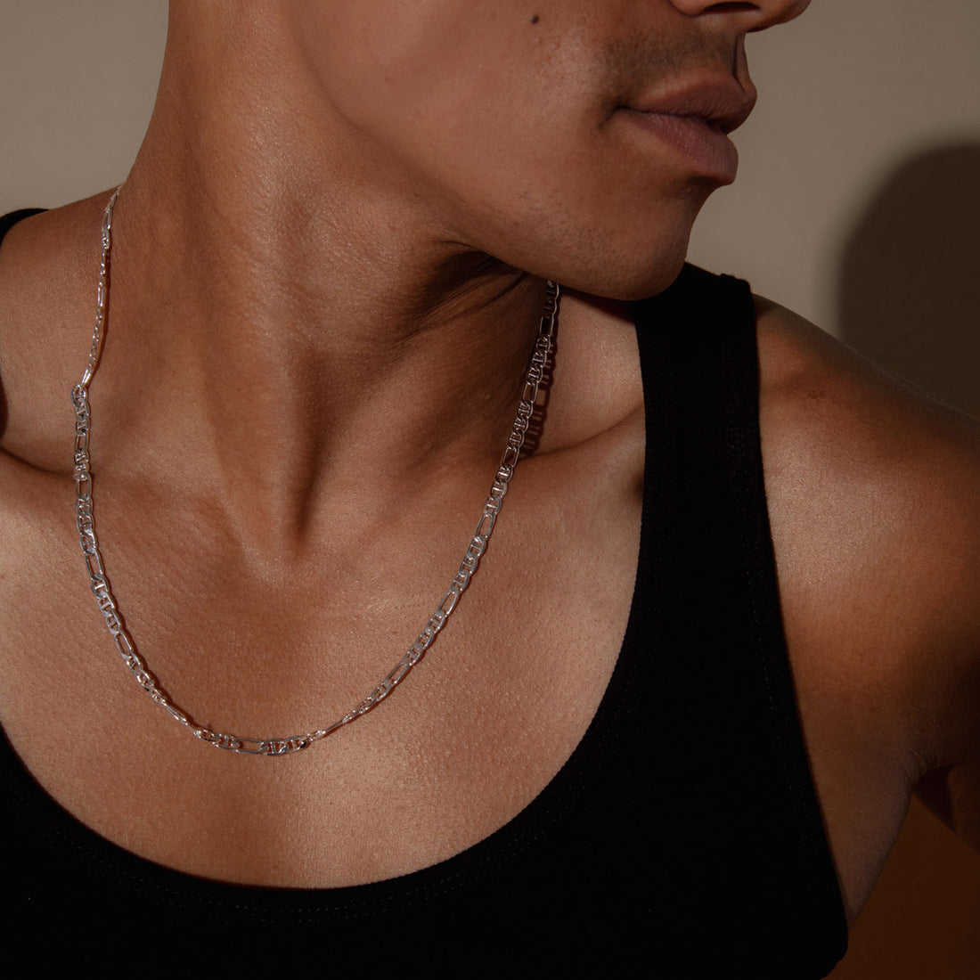 Kier Curb Necklace in Silver