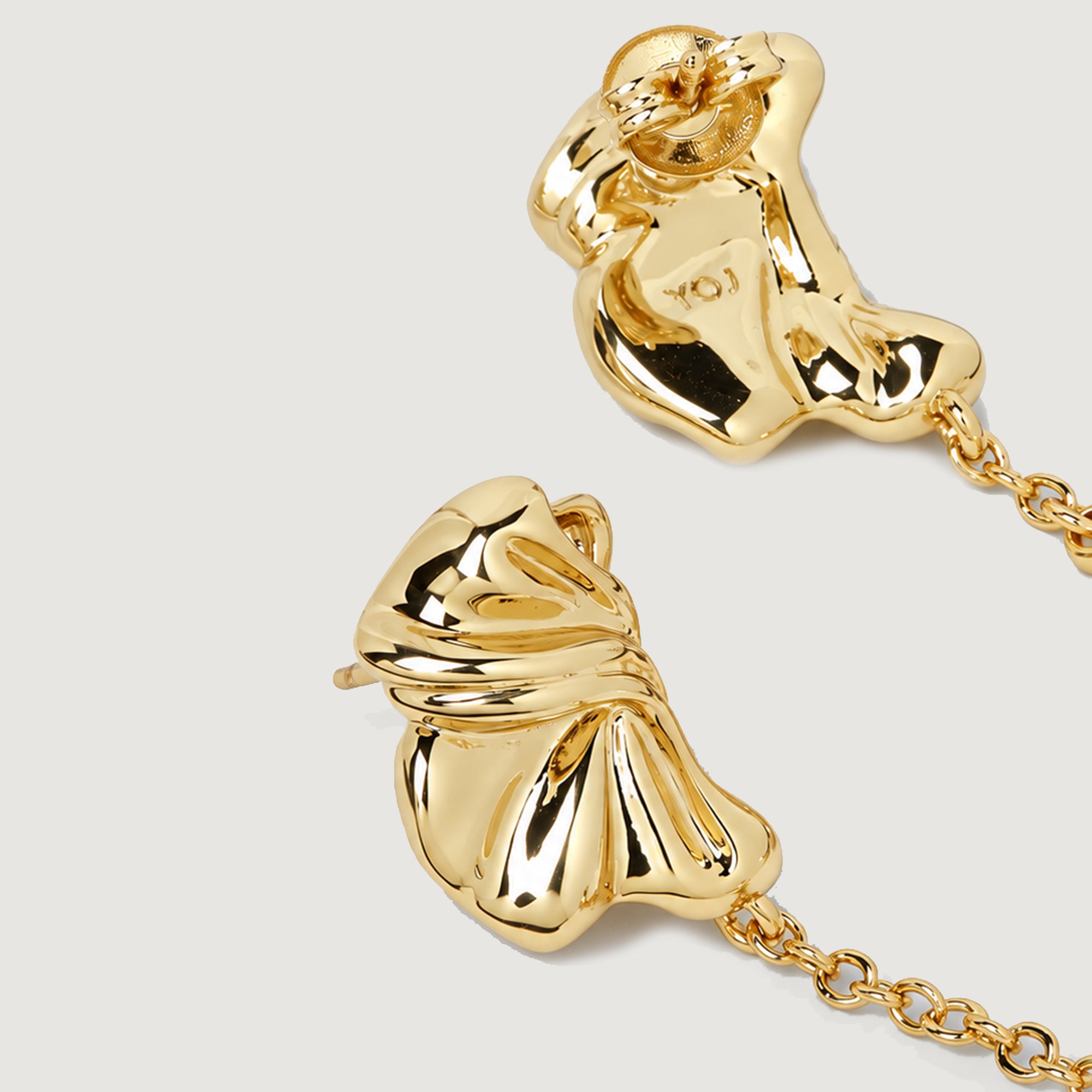Falermo Mix & Match Drop Earrings In Gold & Pearl