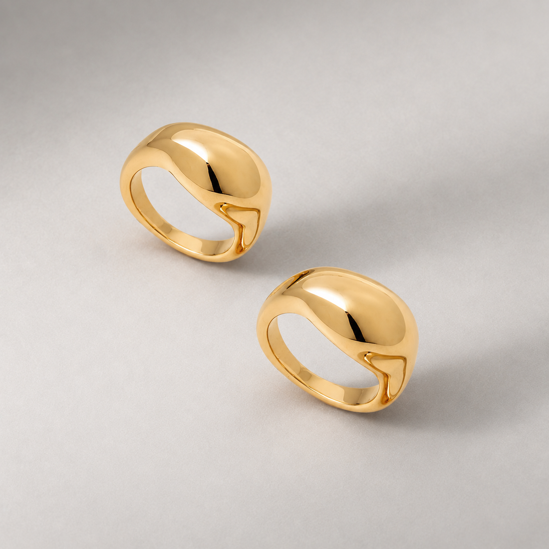 Ine Ring Set in Gold