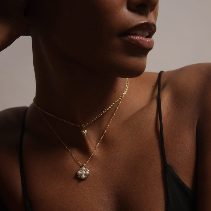 POTOSKA x YOJ Stan Pearl Mini Pendant Necklace in Gold
