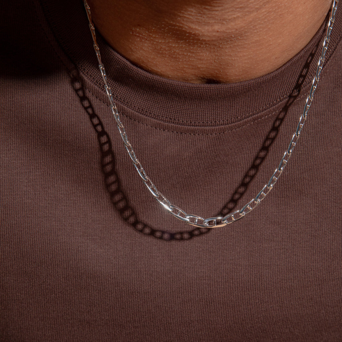 Kier Curb Necklace in Silver