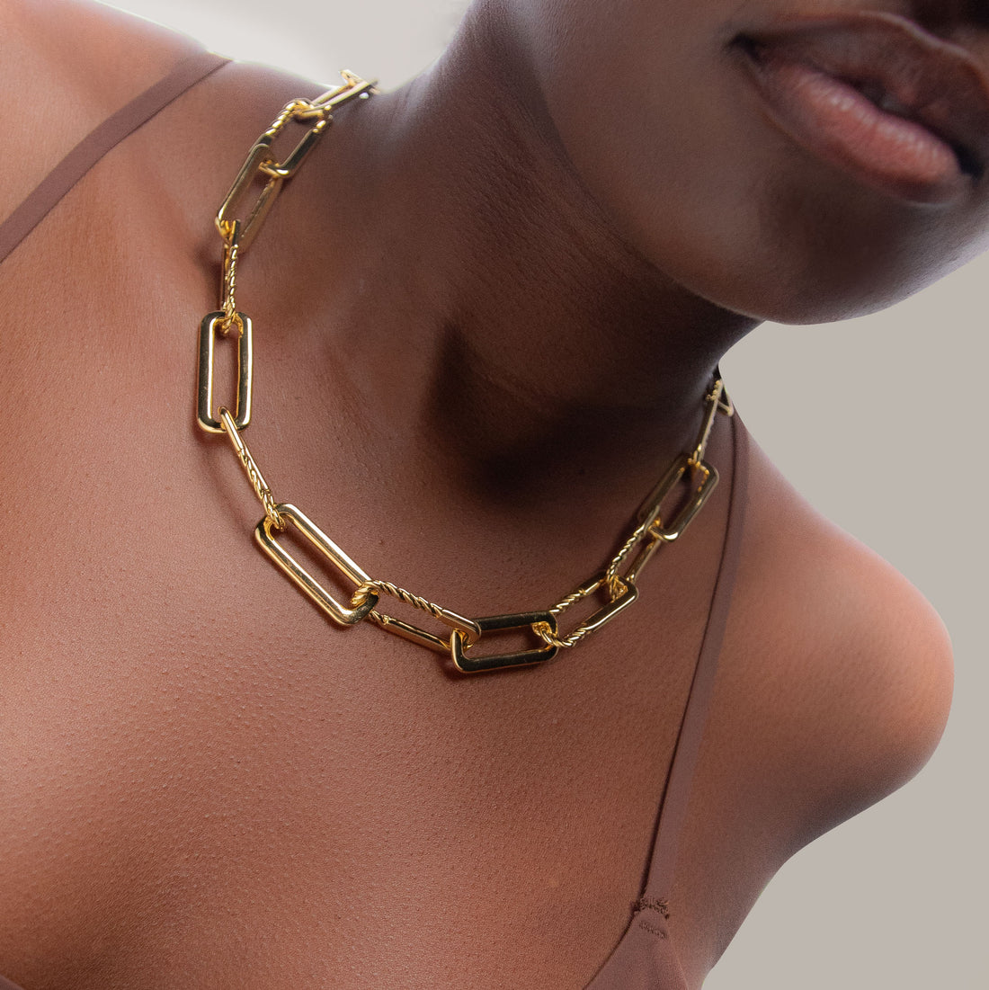 Oto Maxi Rope Chain Necklace in Gold