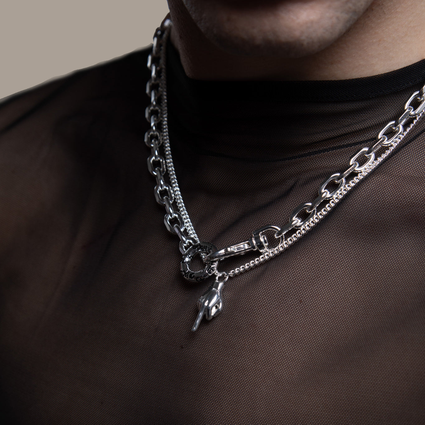 Attitude Necklace in Silver