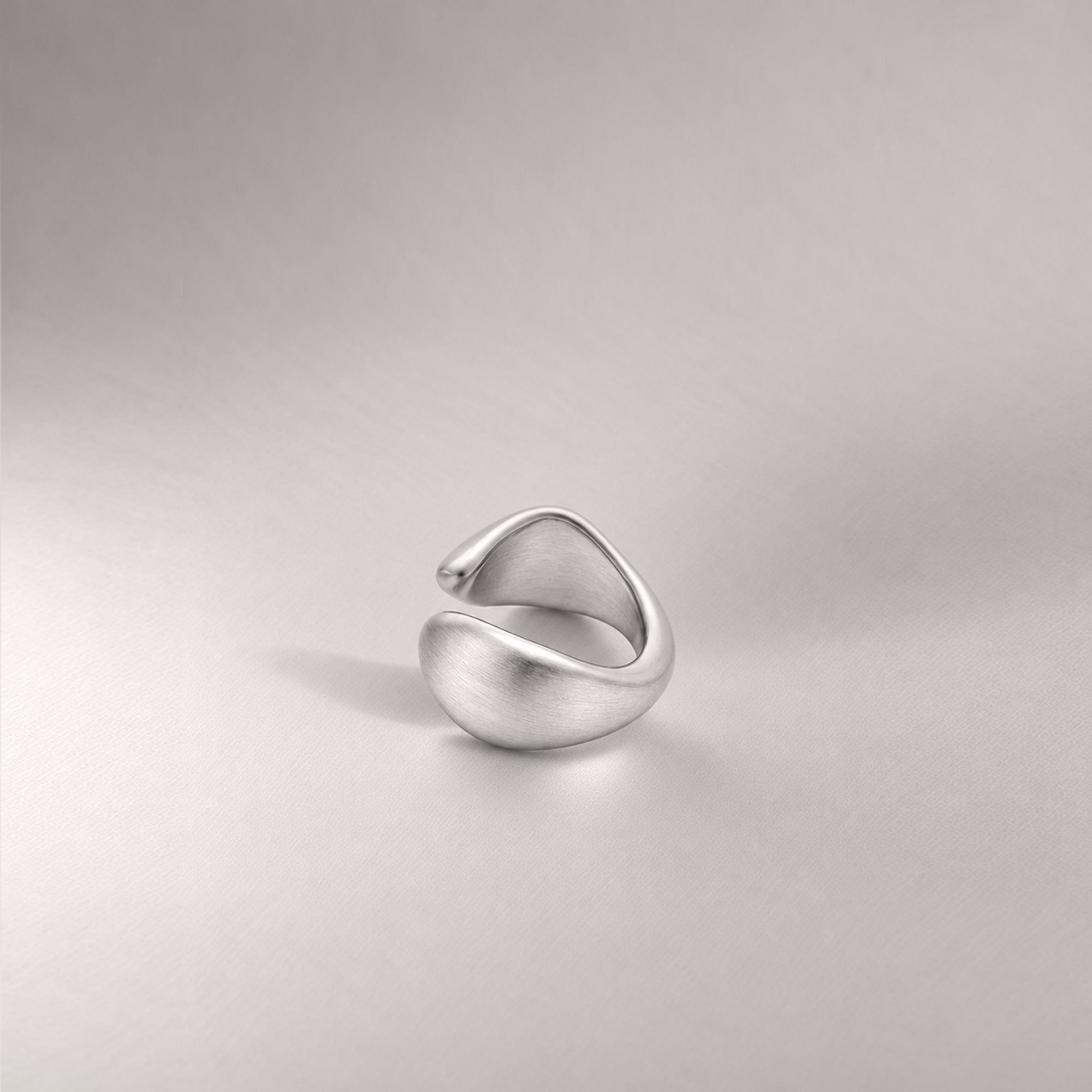Molten Ear Cuff in Silver