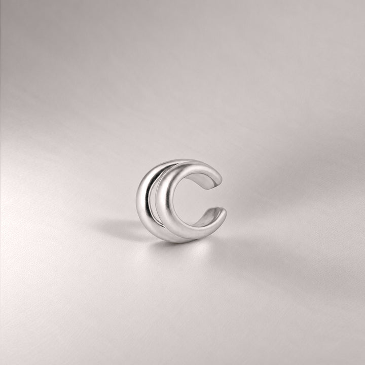 Ripple Double Cuff in Silver