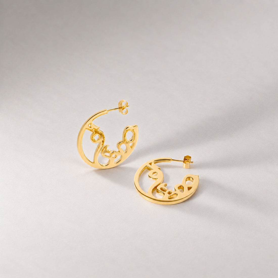 Snake Maxi Hoop Earrings in Gold