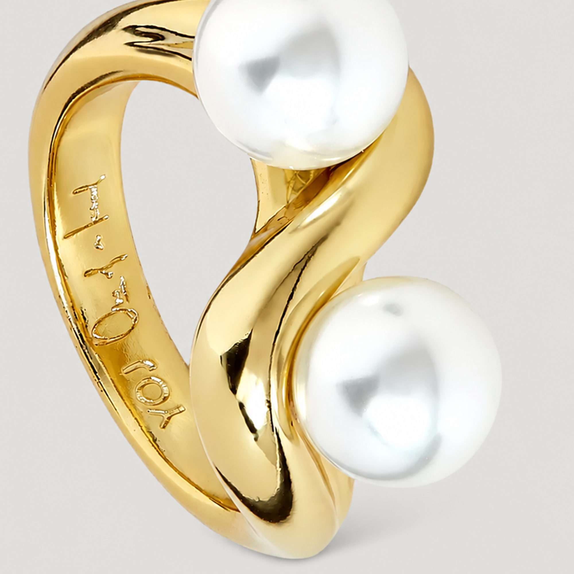PEARL PALERMO RING IN GOLD