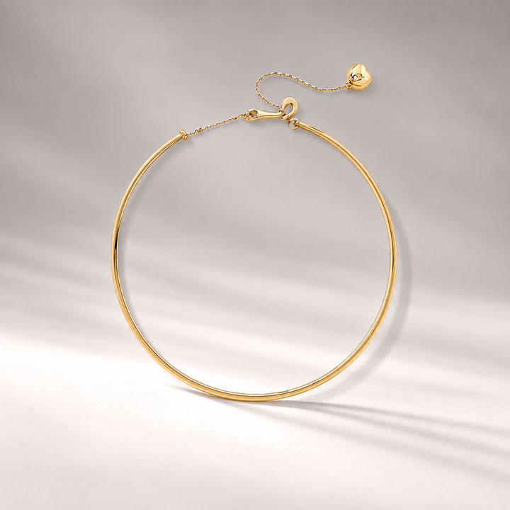 Minos Choker Bar Collar Necklace in Gold