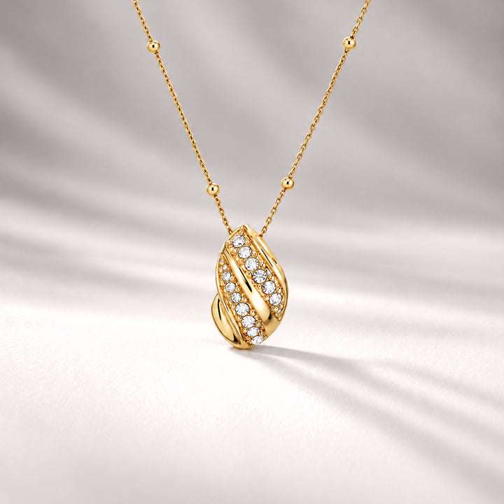Twerto Mini Necklace In Gold & Crystals