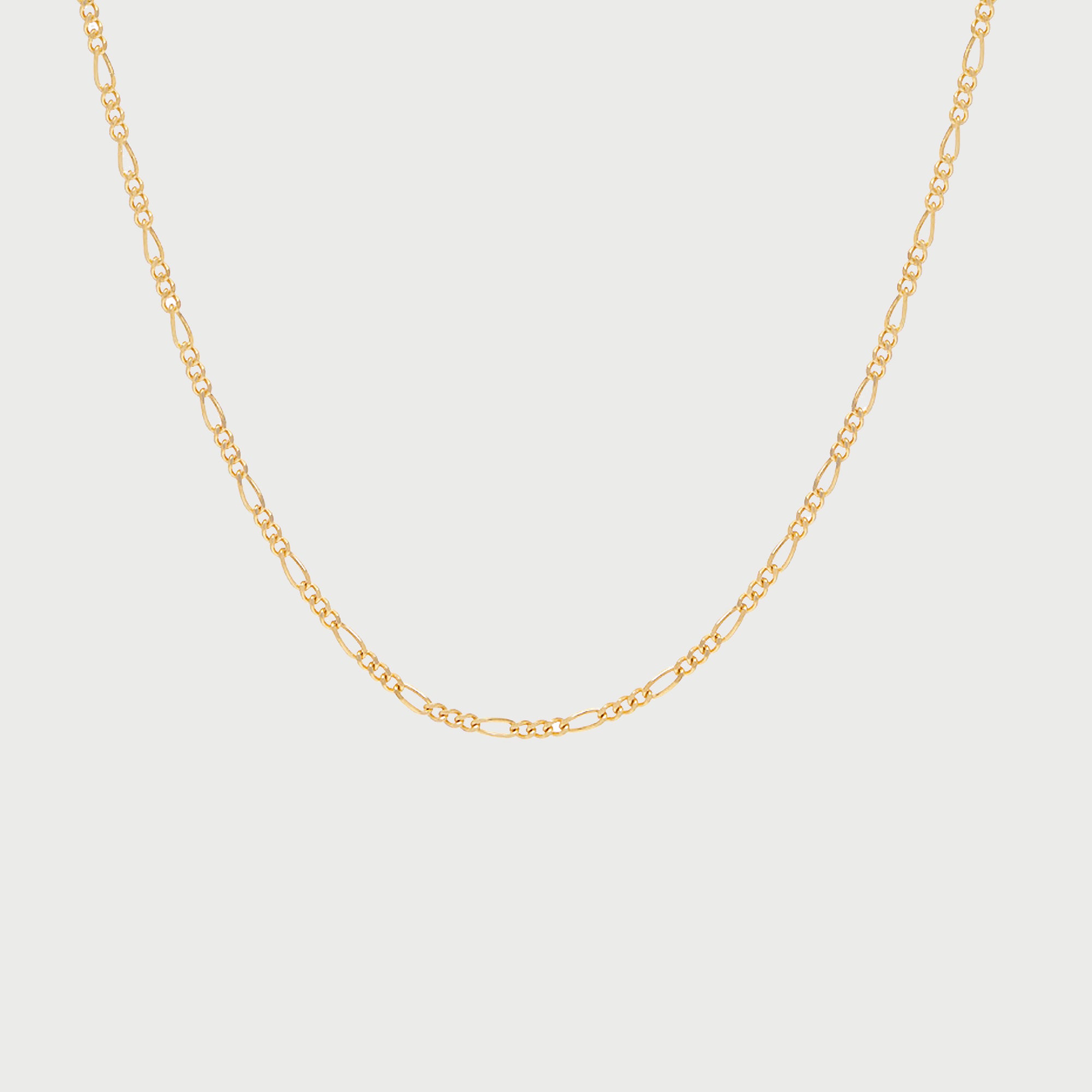 Figaro Slim Choker Necklace in Gold