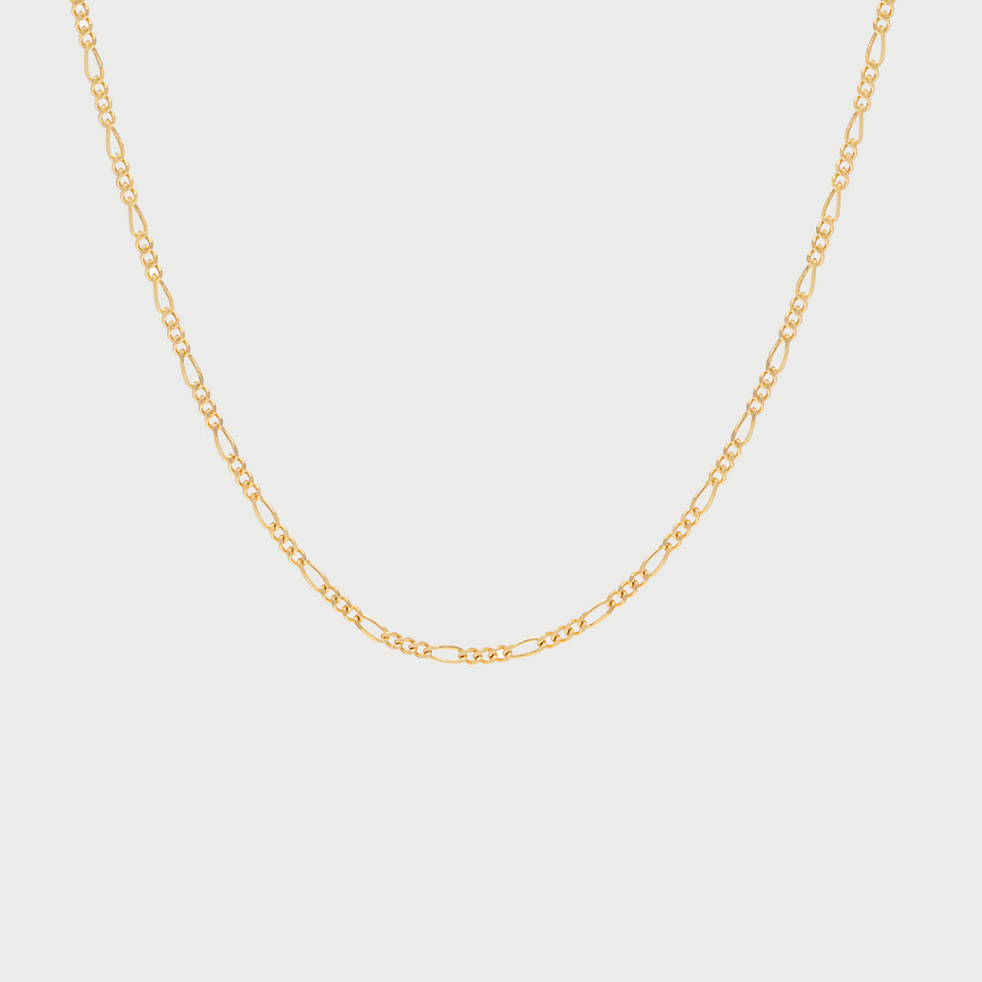 Figaro Slim Choker Necklace in Gold