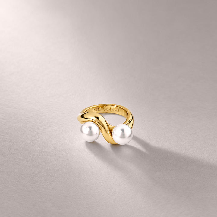 PEARL PALERMO RING IN GOLD